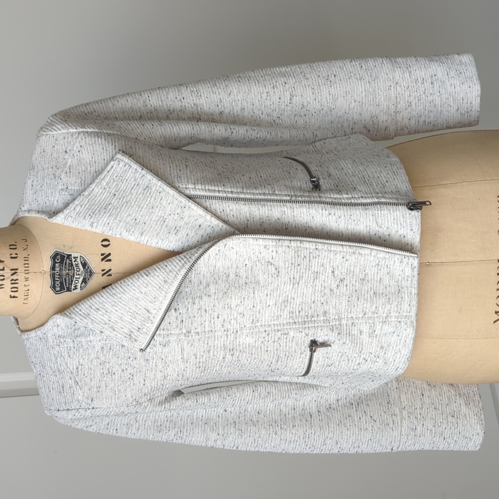 Knit moto jacket